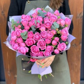 15 пионовидных роз Мисти Баблс (Misty Bubbles)