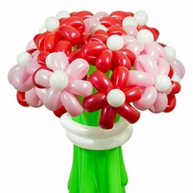 Букет цветов из 15 воздушных ромашек "Карамельный"