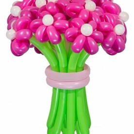 Букет цветов из 15 воздушных ромашек "Розовая мечта"