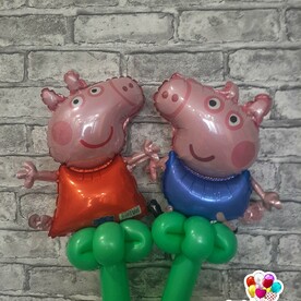 Шар - игрушка мини Пеппа и Джордж