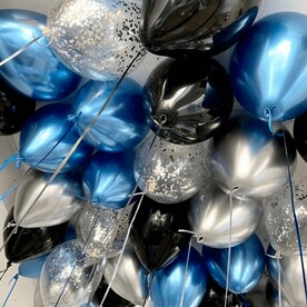 Гелиевые шары под потолок 20 шт