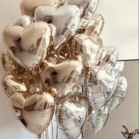 Фольгированные сердца