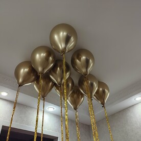 Гелиевые шары под потолок с дождиком