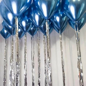 Гелиевые шары под потолок с дождиком