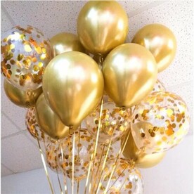 Облако из золотых шаров