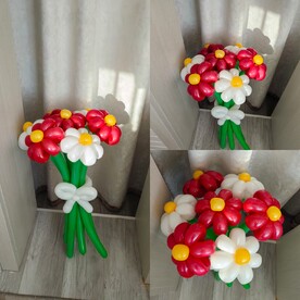 Букет из воздушных ромашек