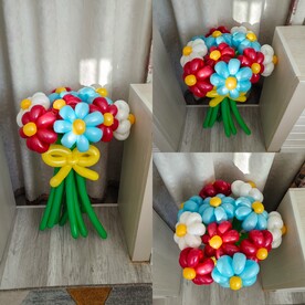 Букет из воздушных ромашек