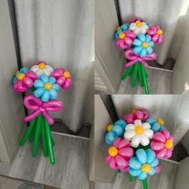 Букет из воздушных ромашек