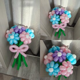 Букет цветов из шаров