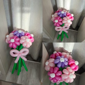 Букет цветов из шаров