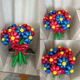 Букет цветов из шаров
