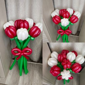 Букет цветов из шаров Тюльпанов
