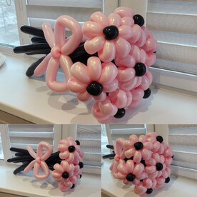 Букет цветов из воздушных шаров Ромашек