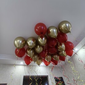 Гелиевые шары под потолок 25 шт