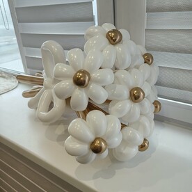 Букет из бело-золотых Ромашек