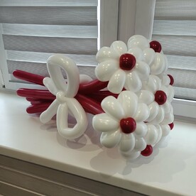 Букет из бело-красных Ромашек