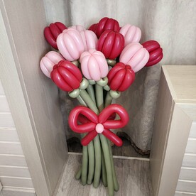 Букет из 15 воздушных Тюльпанов