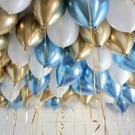 Гелиевые шары под потолок 21 шт