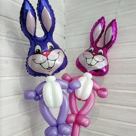 Шар - игрушка мини Зайчики