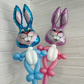 Шар - игрушка мини Зайчики