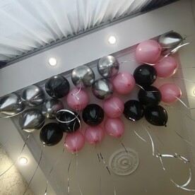 Гелиевые шары под потолок 25 шт