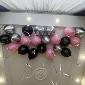 Гелиевые шары под потолок 21 шт