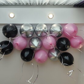 Гелиевые шары под потолок 15 шт
