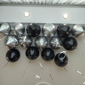 Гелиевые шары под потолок 15 шт