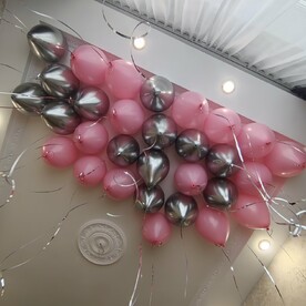 Гелиевые шары под потолок 30 шт
