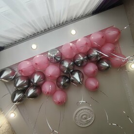 Гелиевые шары под потолок 25 шт