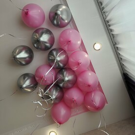 Гелиевые шары под потолок 15 шт