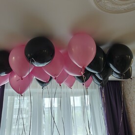 Гелиевые шары под потолок 21 шт