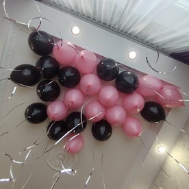 Гелиевые шары под потолок 25 шт