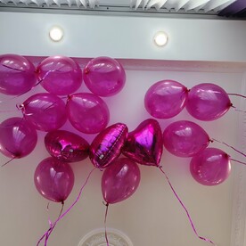 Гелиевые шары под потолок 15 шт