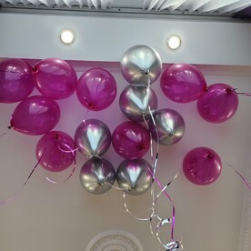 Гелиевые шары под потолок 15 шт