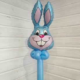 Шар - игрушка мини фигурка Заяц голубой