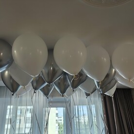 Гелиевые шары под потолок 20 шт