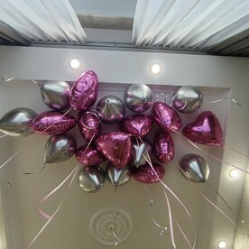 Гелиевые шары под потолок 20 шт