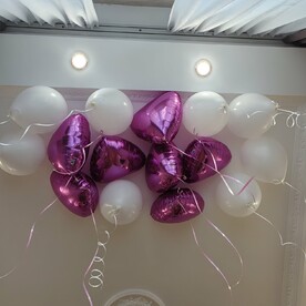 Гелиевые шары под потолок 15 шт