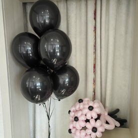 Набор шаров. Букет цветов из шаров с гелиевыми шарами. Шары шарики