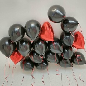 Гелиевые шары под потолок 19 шт