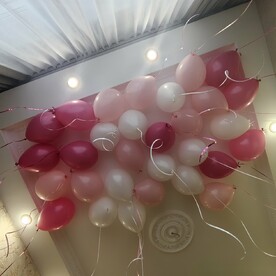 Гелиевые шары под потолок 30 шт
