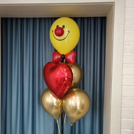 Связка из 5 шаров. Джентльмен. Шары шарики