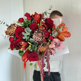 Букет с амариллисом