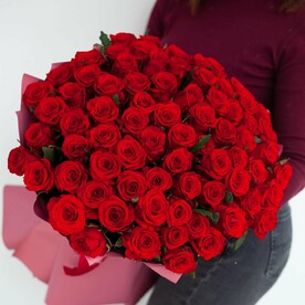 101 красная Роза Ред Наоми 60см 🔥🔥🔥| Красные розы | 101 роза