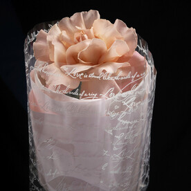 Французская розовая роза комплимент