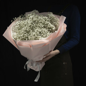 Букет из белой гипсофилы