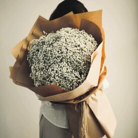 Букет белой гипсофилы