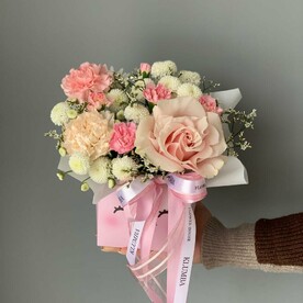 Коробка с нежной Французской розой