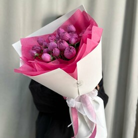 Букет из кустовых пионовидных роз Мисти Бабблс💖